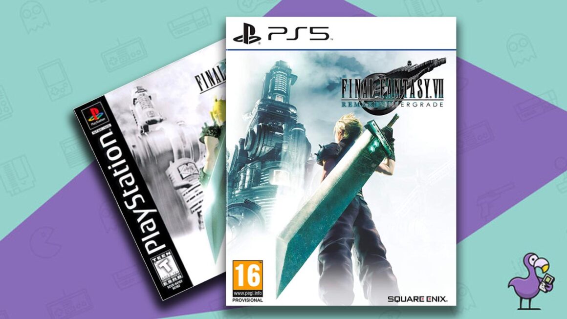 Mejor juego retro en PS5 - Final Fantasy 7 Game Shell Cover Art