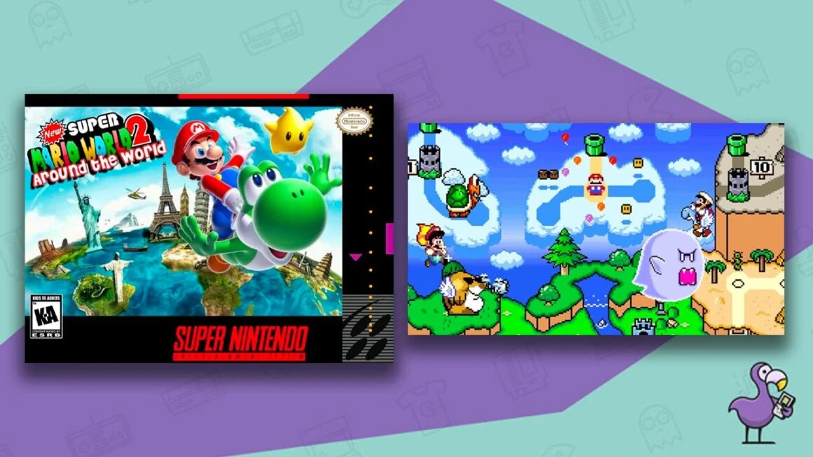 New Super Mario World 2 Around the World ROM Case Best Super Mario World ROM Hacks