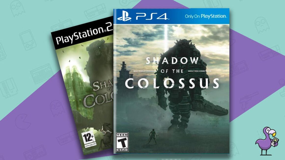 Mejor juego retro en PS5 - Arte de portada de Shadow of the Colossus Game Shell